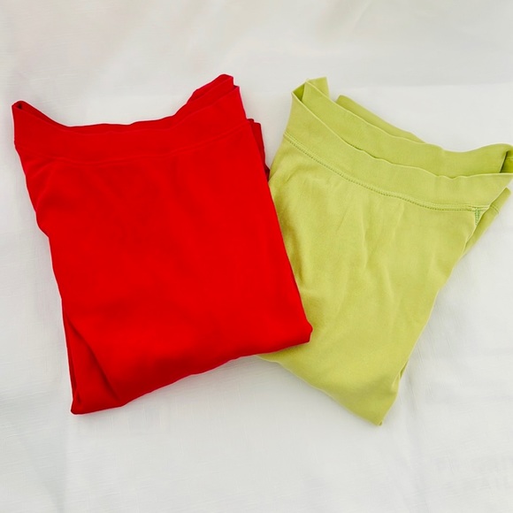 High Sierra~2~Casual Tops / Red & Chartreuse - Picture 14 of 14